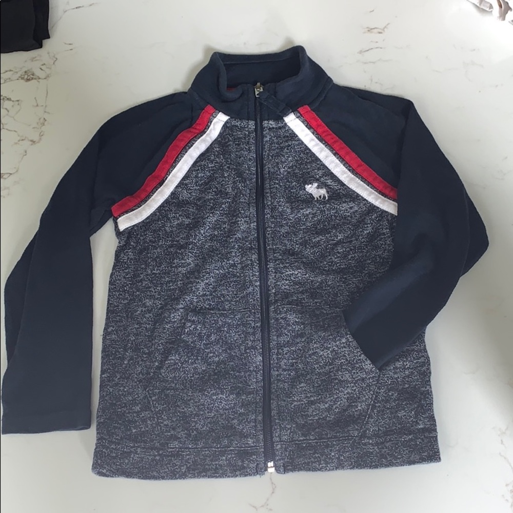 Abercrombie kids Navy zip up sweatshirt